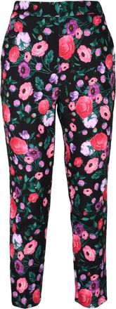 Elisabetta Franchi Broeken, Dames, Veelkleurig, S, Leer, Cropped Broek