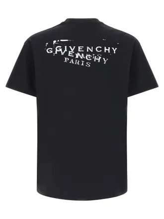 Givenchy Logo-Stamp Cotton T-Shirt - Black
