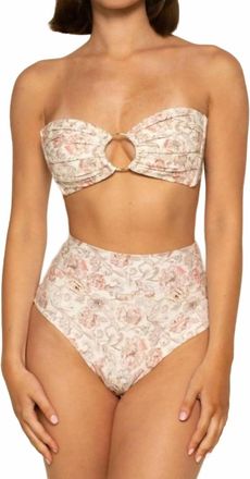 Montce Swim Full Coverage High Rise Bikini Bottom In Venecia Floral