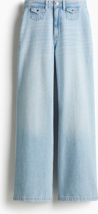 H&M Wide Ultra High Jeans - Blue
