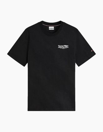 Tommy Hilfiger Mens Tommy Hilfiger Nautical Back Graphic T-Shirt BDS Black - Size: 40