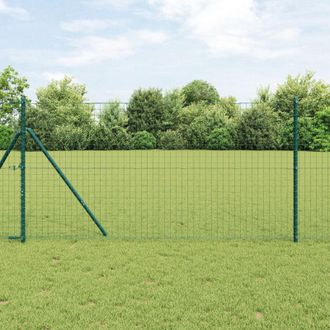 Berkfield Home Euro Fence Green 1.4 x 10 m Steel