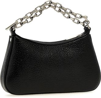 Alexander McQueen Womens T-Bar Mini Shoulder Bag Black Lamb Leather