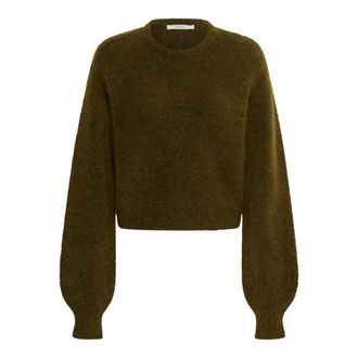 Gestuz Trui met ronde hals - Dames - Truien - Groen - Maat: M