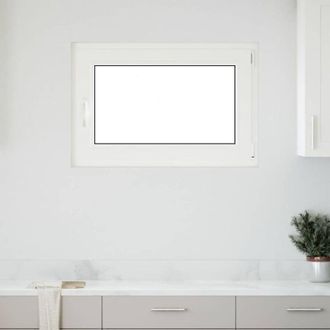 vidaXL Ventana De S&oacute;tano risor 90x50 Cm Oscilobatiente Din Derecha Blanca Vidaxl