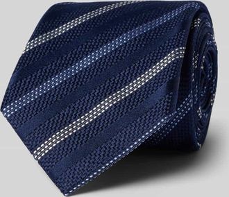 Joop Krawatte aus Seide im Allover-Look (8 cm) in Marine, Gr&ouml;&szlig;e 1