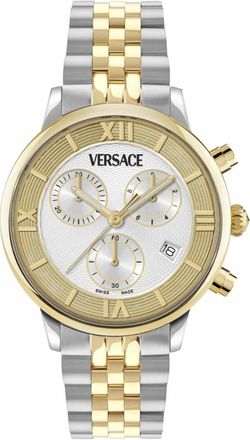 Versace Classic Round Chrono Collection - Dames - Accessoires - Grijs - Maat: ONE Size