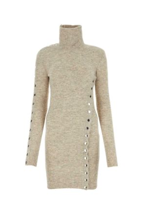 Isabel Marant Isabel Marant Melange Sand Stretch Nylon Blend Melissa Sweater Dress