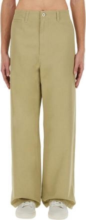 Burberry Beige Straight Solid Trousers