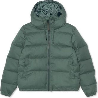 Selfhood Hooded Puffer Jacket Mantel f&uuml;r Damen | blau