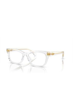 Ralph Lauren 52mm Rectangle optical glasses in Transparent at Nordstrom