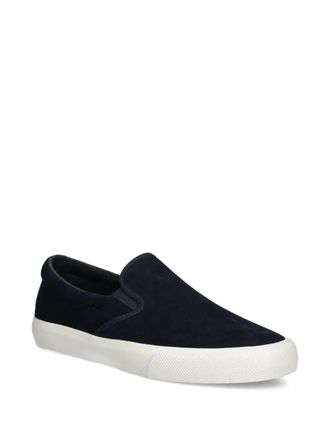 BOSS Su&egrave;de sneakers - Blauw