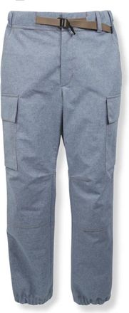 Moncler Chambray Jogging Broek - Heren - Straight fit broeken - Blauw - M - Broeken