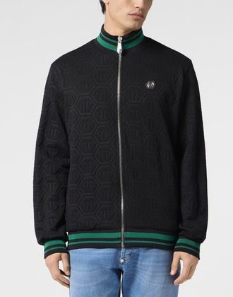Philipp Plein Tracksuit Jacket Jacquard Monogram Men in Black at Nordstrom, Size Xxx-Large
