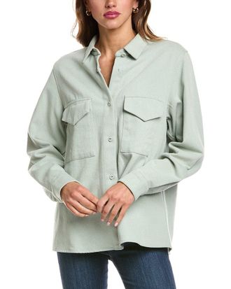 Officine G&eacute;n&eacute;rale Officine Generale Bonnia Wool-Blend Overshirt