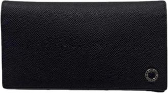 Bulgari Pre-owned Long wallet (bi-fold) - Heren - Vintage Accessoires - Zwart - ONE Size - Leer - Vintage