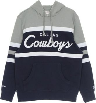Mitchell & Ness Capuchon - Heren - Hoodies - Blauw - S - Hoodies & sweatvesten