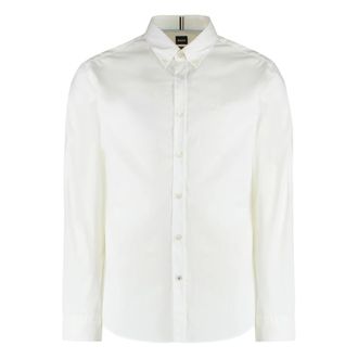 HUGO BOSS Formal Shirts, male, White, XS, Slim Fit Shirt