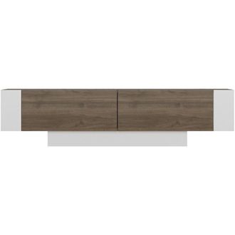 Calicosy Calicosy - Mobile tv 2 ante decorazione noce e bianco L150 cm - matera