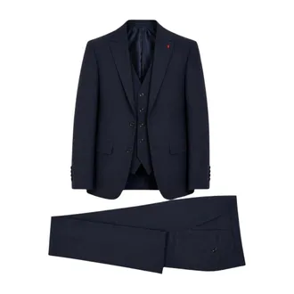 Mulish Heren, Pakken, Blauw, Maat: S