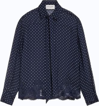 Ermanno Scervino Camicia in Viscosa - - Blouses & Shirts - Donna - Blu - S