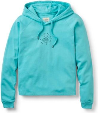 Passenger Remote Recycled Cotton Hoodie Hoodie f&uuml;r Damen | t&uuml;rkis