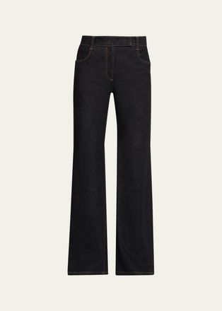 Brunello Cucinelli No Fade Stretch Denim Flared Jeans