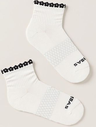 Bombas Flower Trim Quarter Socks