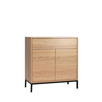 Klast Mueble recibidor efecto madera natural 80 cm x 85 cm