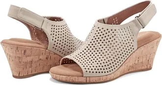 Rockport Womens Briah Perf Sling Sandal In Taupe