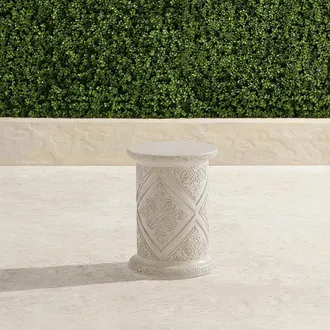 Frontgate Bronte Tile Accent Stool - Individual - Frontgate