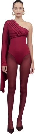 Maygel Coronel Vionnet one piece in Burgundy at Nordstrom