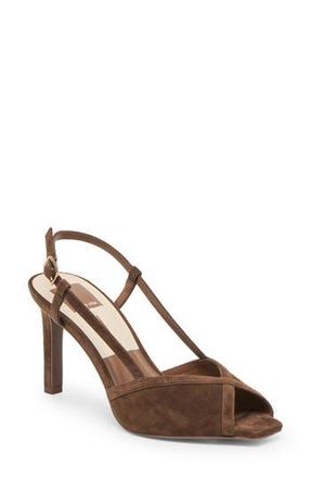 Dolce Vita Sheri Slingback Sandal in Dark Brown Suede at Nordstrom Rack, Size 8.5