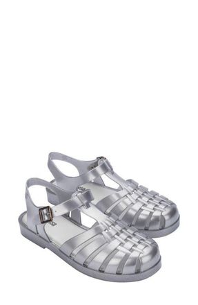 Melissa Possession Magic Fisherman Sandal in Silver at Nordstrom, Size 10