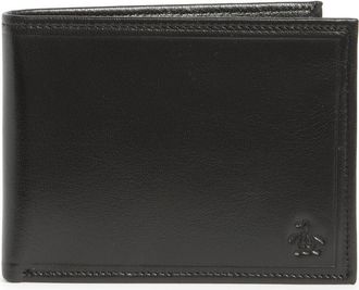 Original Penguin Stitch Crease Leather Bifold Wallet in Black at Nordstrom Rack
