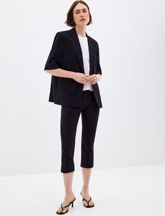 Contemporaine Womens Comfort-waist bengaline capri pant Fit: Slim leg, regular rise