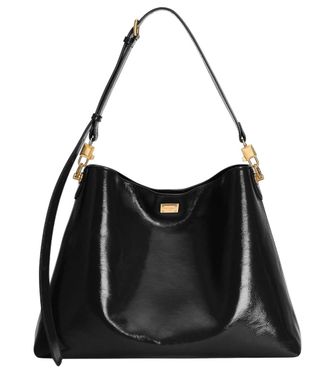 Dolce & Gabbana Black Vittoria Large Shoulder Bag
