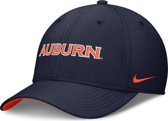 Nike Auburn Classic Swooshflex Nike Mens Dri-FIT College Hat in Blue | NC0341SAUN-X2E