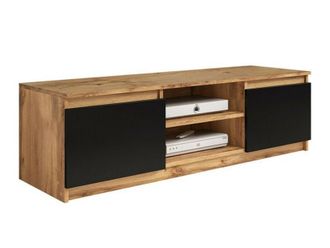 Mirjan24 Mobilier1 - Mueble Tv Sarasota 139, Roble Wotan + Grafito, N&uacute;mero De Puertas: 0, N&uacute;mero De Cajones: 0, 120x36x38cm