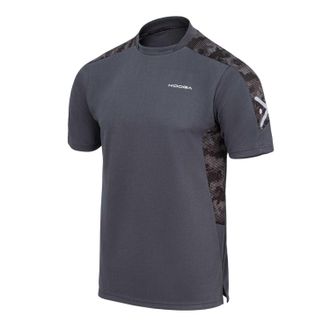 Kooga KooGa Heren-T-shirt met panelen en ronde hals (Houtskool)
