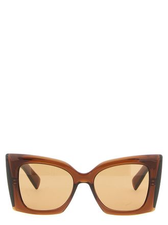 Saint Laurent Brown Logo Sunglasses