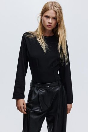 H&M Waisted Body in Black at Nordstrom, Size X-Large