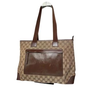 Gucci Pre-owned Tote Bags, female, Brown, Size: ONE SIZE Pre-owned Leather Tote Bag