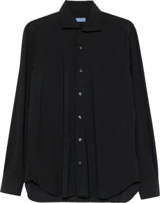 Barba Classica Shirt - Heren - Zakelijke Overhemden - Zwart - S - Overhemden