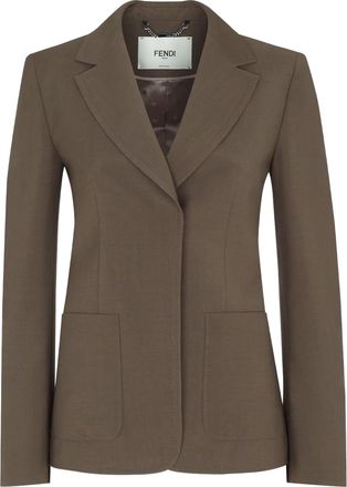 Fendi Wol-mohair Blend Blazer