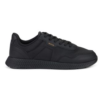 HUGO BOSS Titanium Runn Sneakers - Heren - Sneakers - Zwart - 39 EU - Polyester - Schoenen