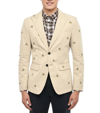 Dsquared2 Beige Peaked Lapel Jacket