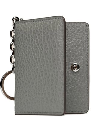 Maison Margiela keyring chain cardholder - unisex - Calf Leather - One Size - Grey