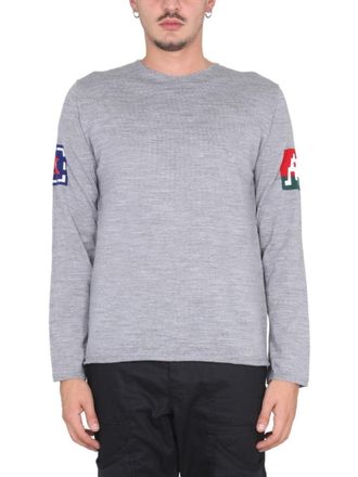 Comme Des Gar&ccedil;ons Light Grey Wool Jersey