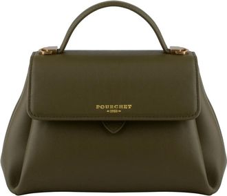 Pourchet Dames, Tassen, Groen, Maat: ONE Size Leer